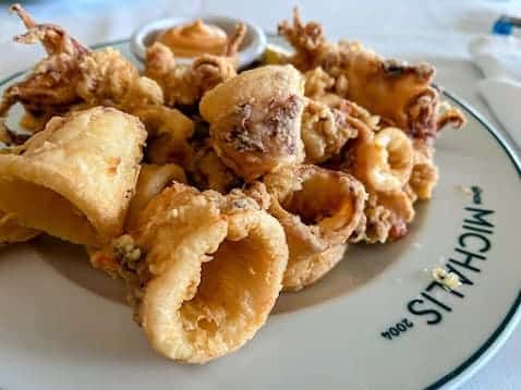 Chania Restaurant Michalis Zeevruchten Gebakken Calamaris
