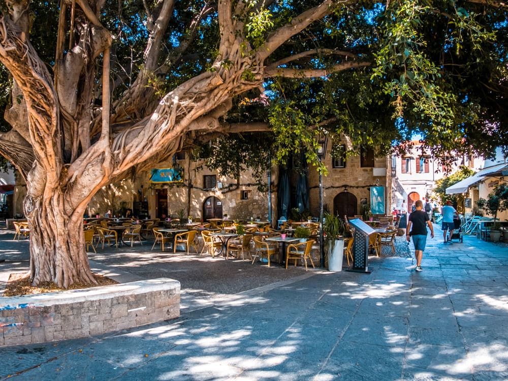 Dorieos Square Rhodes Old Town