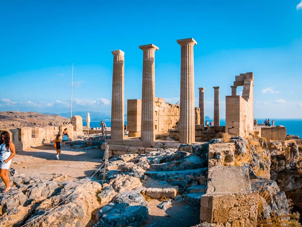 Lindos Acropolis Rhodes Greece