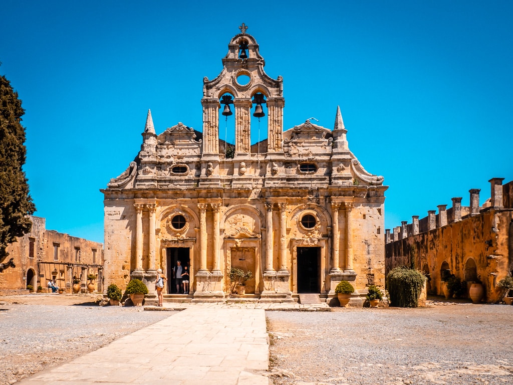 Monastère d'Arkadi près de Rethymnon en Crète occidentale