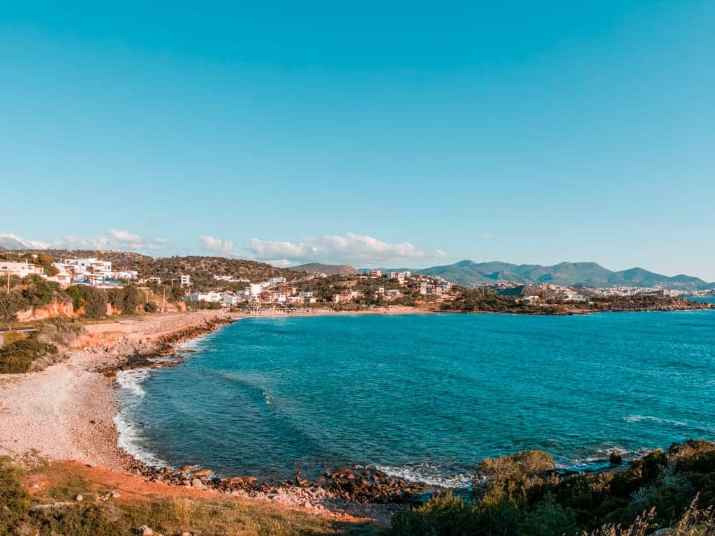 Kreta på hösten Strand östra Kreta
