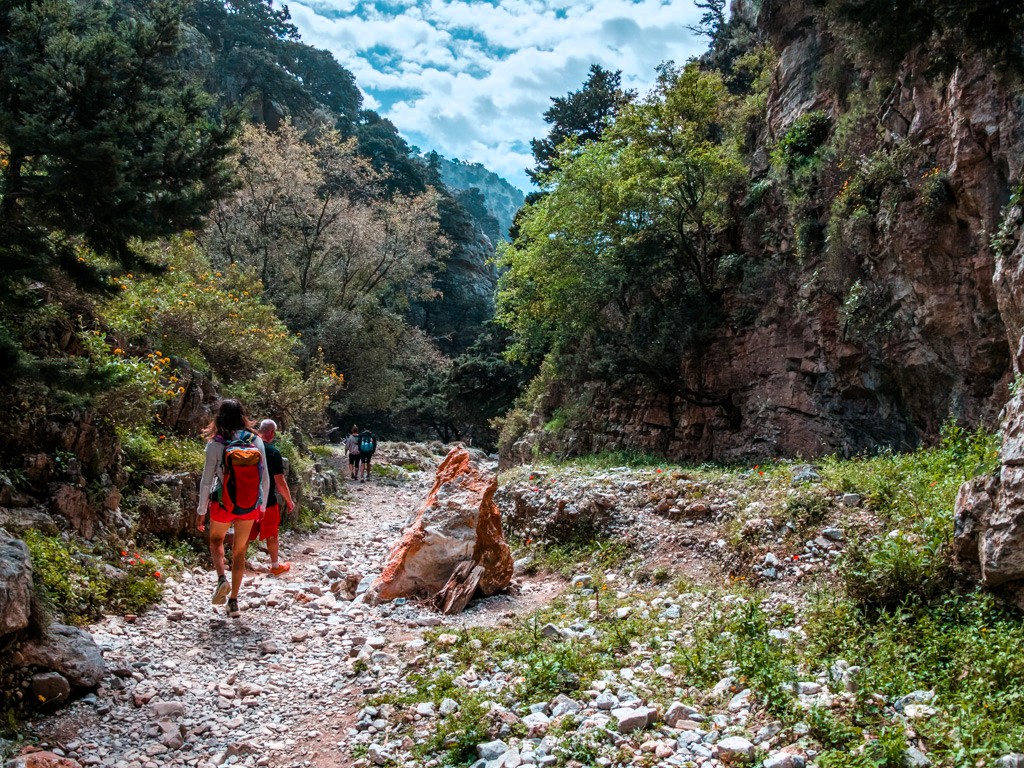 Imbros Gorge Hiking Crete in April