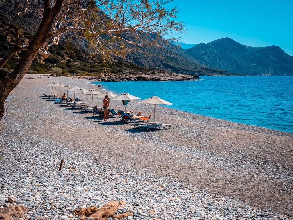 Paralia Gialiskari Beach Paleochora Crete before the crowds