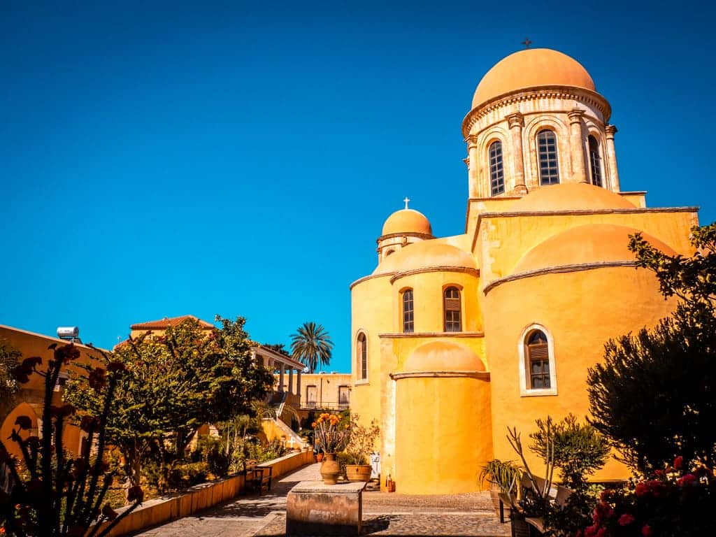 Le monastère d'Agia Triada est situé près de l'aéroport de La Canée.