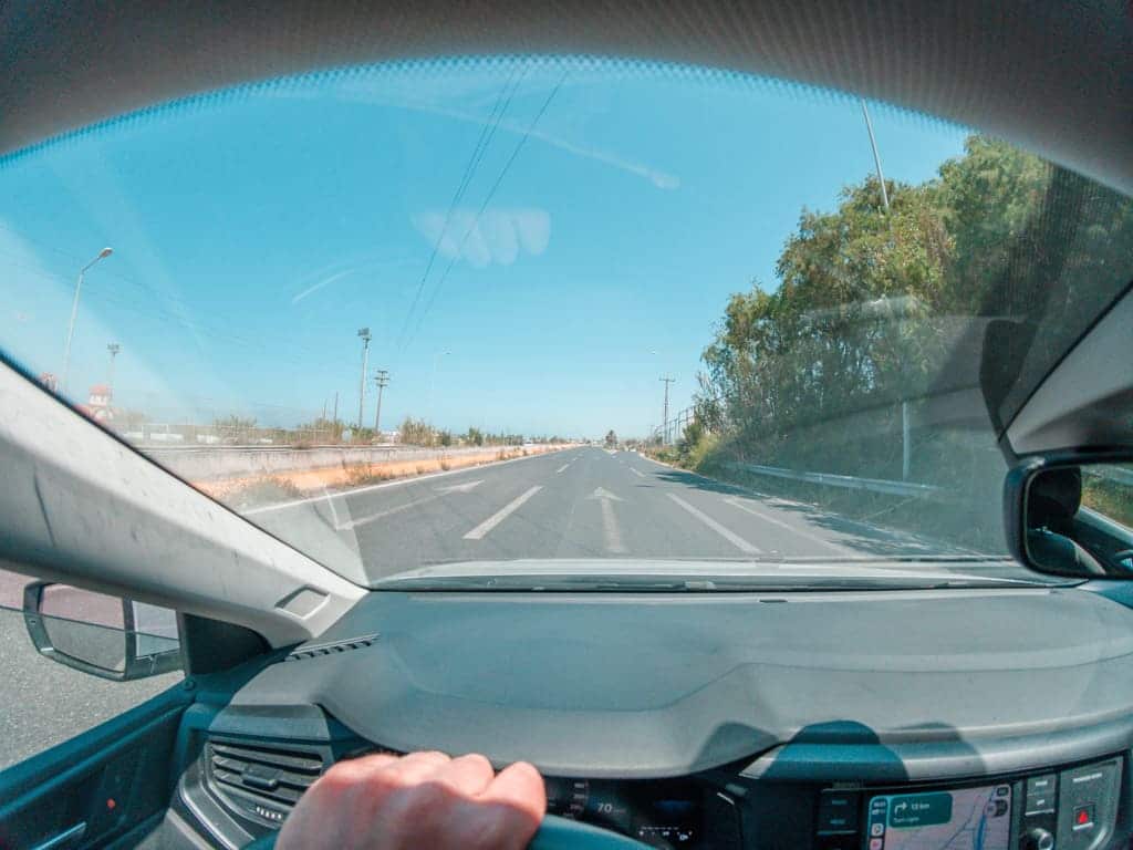Wegen rijden op Kreta