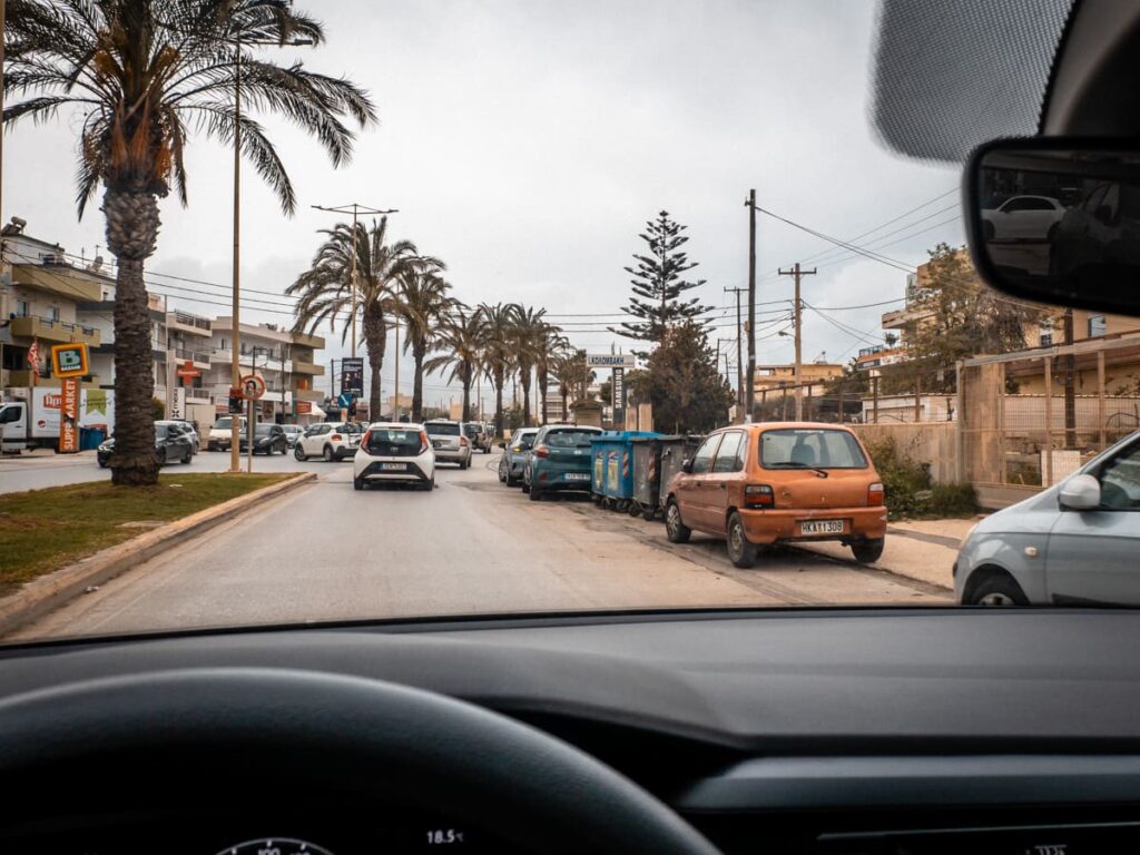 Heraklion Verkeersopstopping