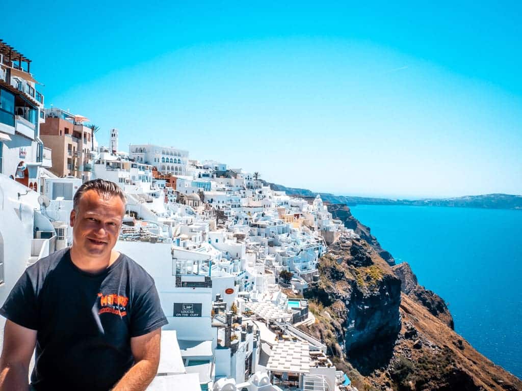 Santorini Capital de la ciudad de Fira