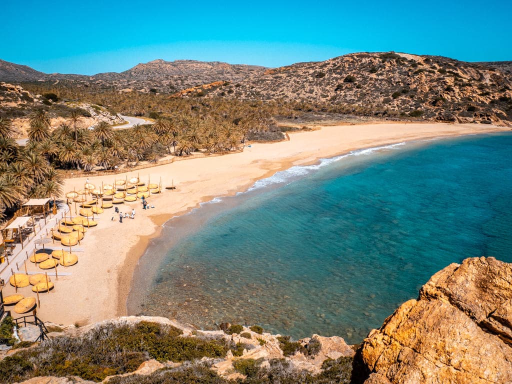 Vai Palm Beach Lasithi Crète orientale