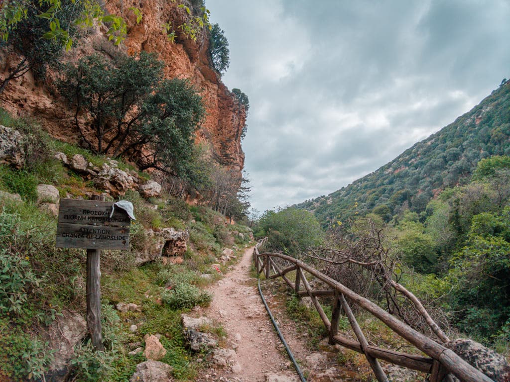 Mili kloof wandelroute Kreta