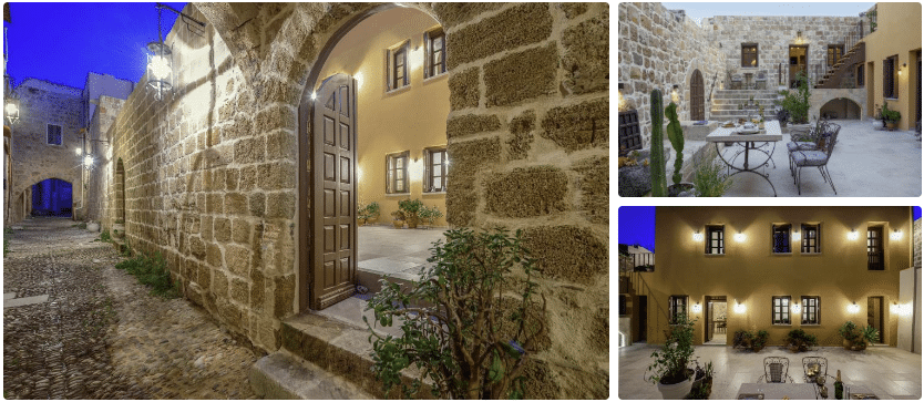 Hotel Spanish Knights Inn centraal gelegen in Rhodos-stad