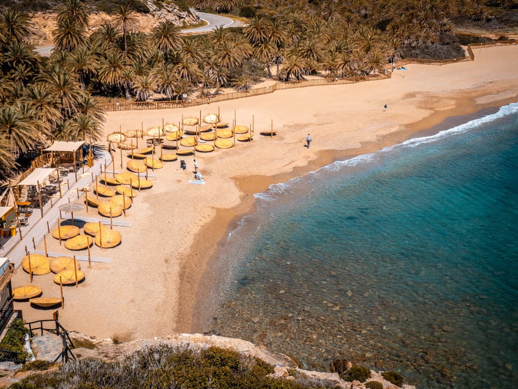 Vai Palm Beach east Crete