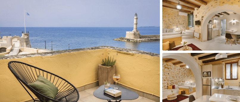 Alcanea Boutique Hotel Chania Crete Terrasse et chambres