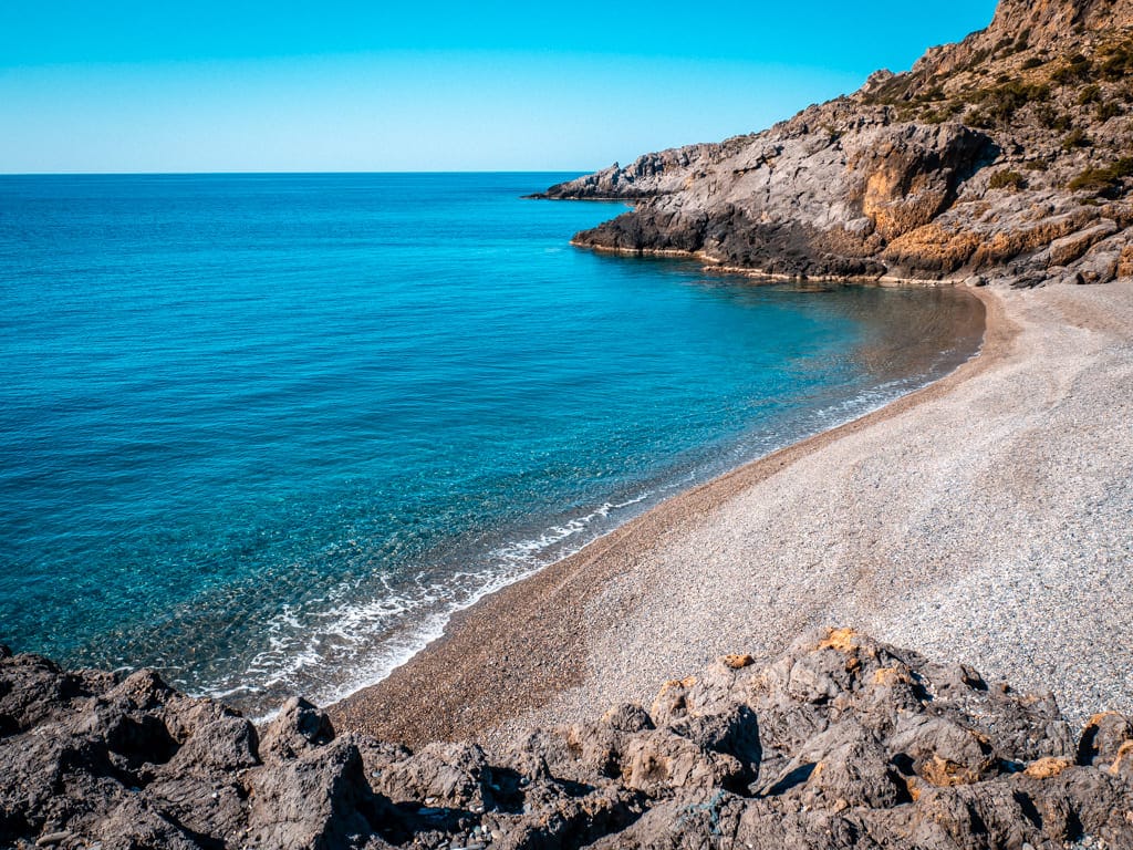 Krios Beach öster om Paleochora Kreta
