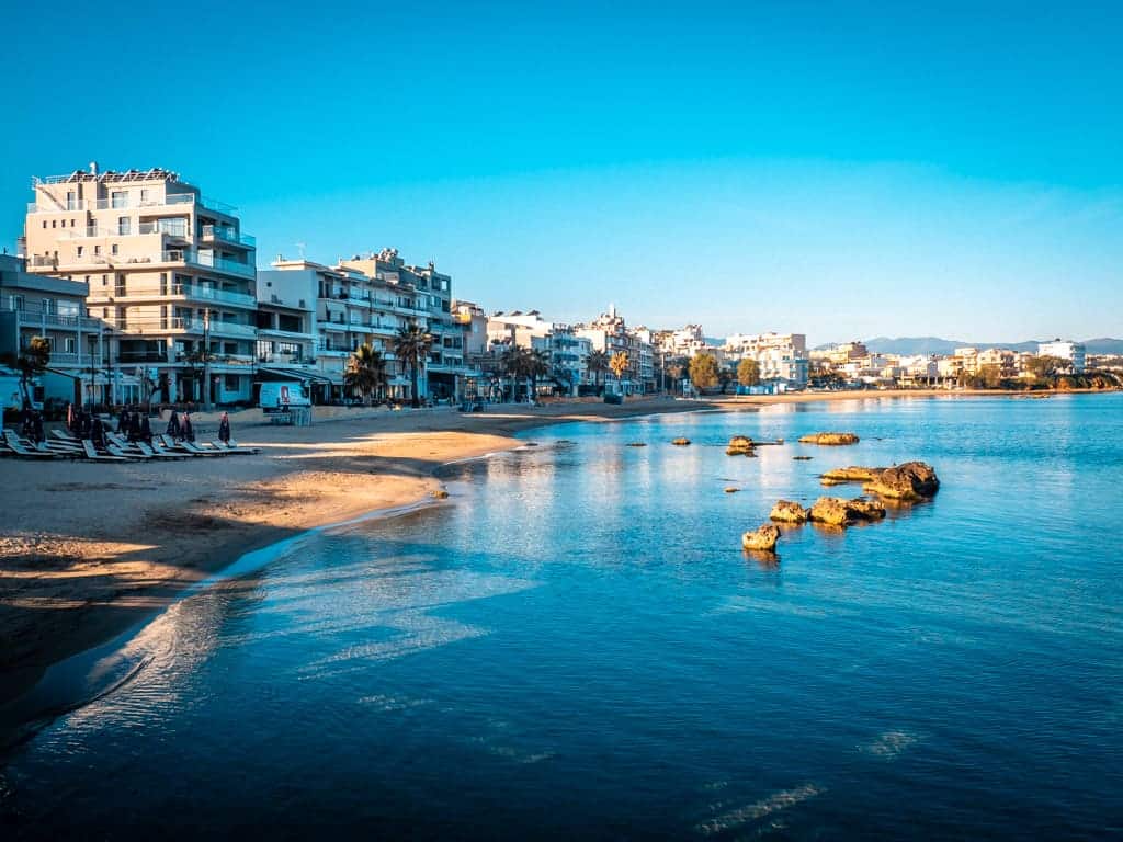 Nea Chora Beach Chania avec Hôtels en bord de mer