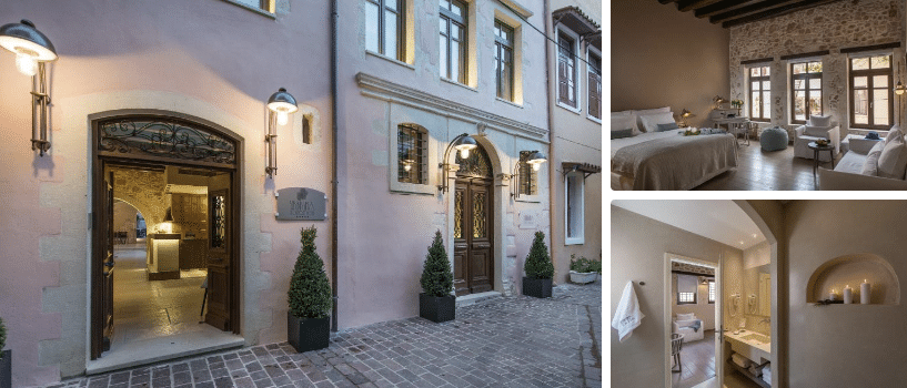Serenissima Boutique Hotel Chania Kreta exterieur en gezellige kamers