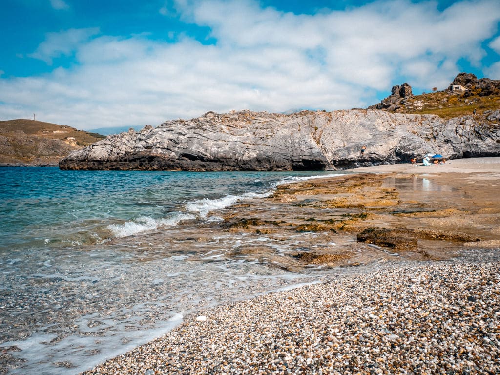 Plage d'Ammoudi au sud de Rethymno (Crète)