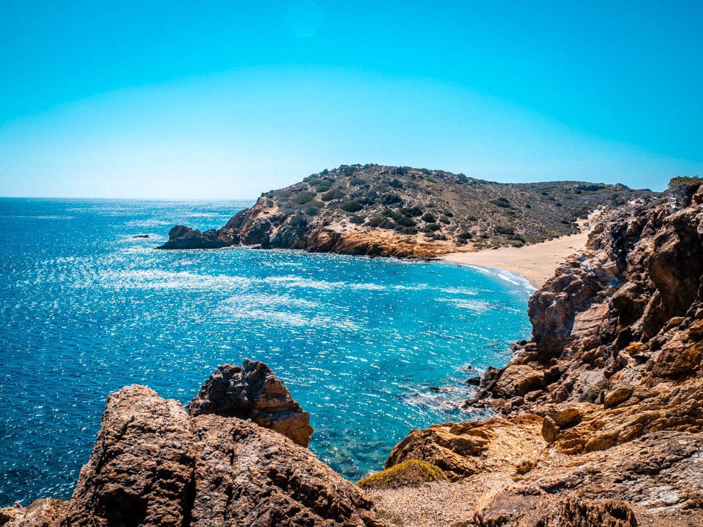 Psili Ammos Strand Oost-Kreta Griekenland