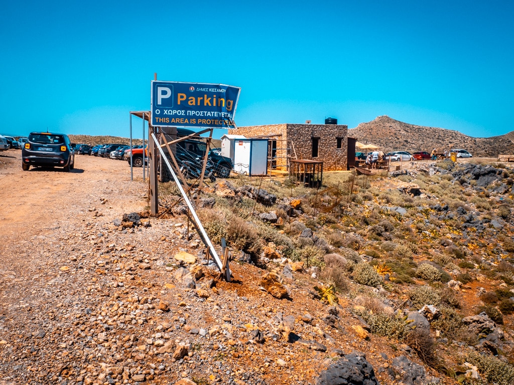 Balos Beach Parking Lot