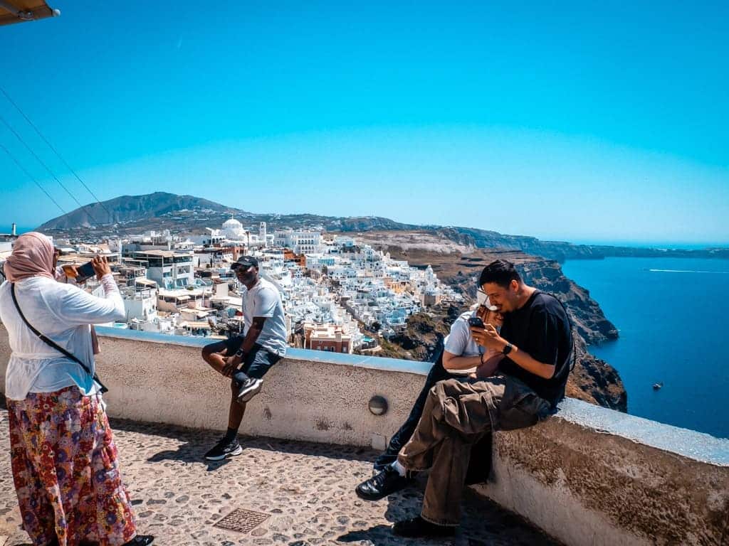 Santorini Fira Lugar de la foto